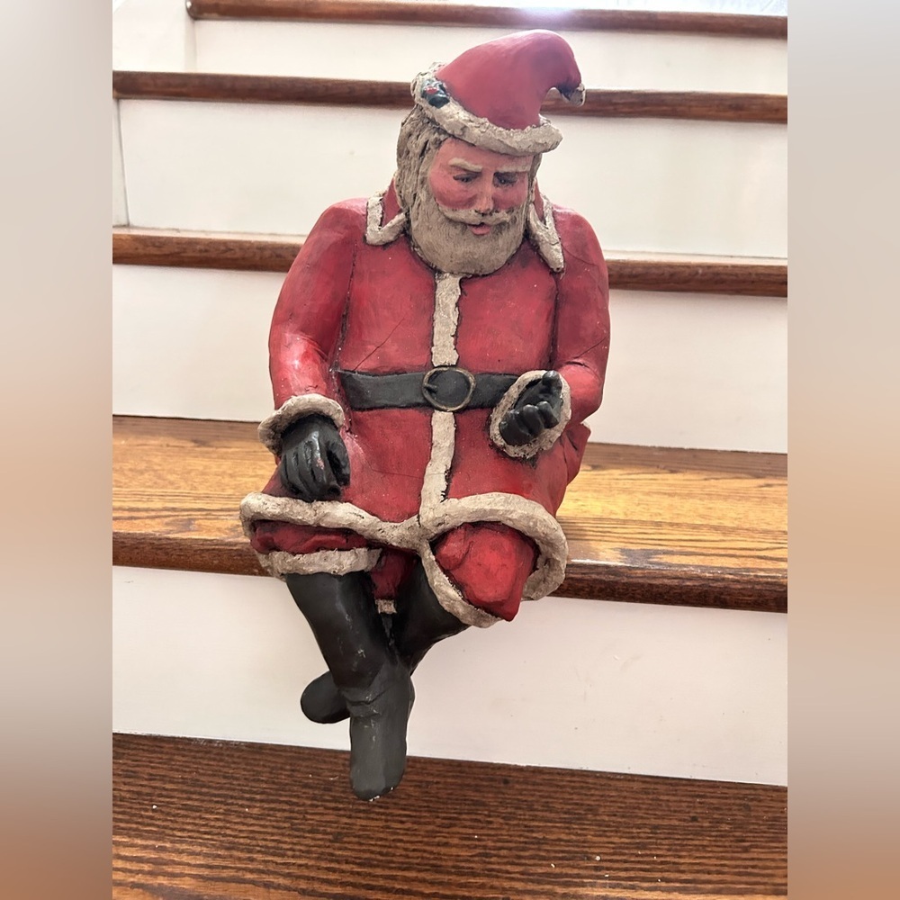 Frank Creech Santa Claus Primitive Sculpture